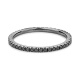 Anillo Alianza de oro blanco de 18 Kt con diamantes negros de 0,45 ct