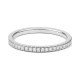 Anillo Media alianza de oro blanco de 18 Kt con diamantes de 0,15 a 0,90 ct