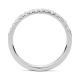 Anillo Media alianza de oro blanco de 18 Kt con diamantes de 0,15 a 0,90 ct
