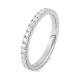 Anillo Alianza de oro blanco de 18 Kt con diamantes de 0,35 a 2,10 ct