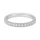 Anillo Alianza de oro blanco de 18 Kt con diamantes de 0,35 a 2,10 ct