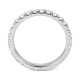 Anillo Alianza de oro blanco de 18 Kt con diamantes de 0,35 a 2,10 ct