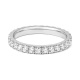 Anillo Alianza de oro blanco de 18 Kt con diamantes de 0,35 a 2,10 ct