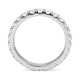Anillo Alianza de oro blanco de 18 Kt con diamantes de 0,35 a 2,10 ct