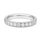 Anillo Alianza de oro blanco de 18 Kt con diamantes de 0,35 a 2,10 ct
