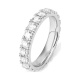Anillo Alianza de oro blanco de 18 Kt con diamantes de 0,35 a 2,10 ct