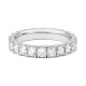 Anillo Alianza de oro blanco de 18 Kt con diamantes de 0,35 a 2,10 ct