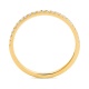 Anillo Media alianza de oro amarillo de 18 Kt con diamantes de 0,12 a 0,84 ct