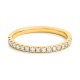 Anillo Media alianza de oro amarillo de 18 Kt con diamantes de 0,12 a 0,84 ct