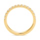 Anillo Media alianza de oro amarillo de 18 Kt con diamantes de 0,12 a 0,84 ct