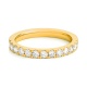 Anillo Media alianza de oro amarillo de 18 Kt con diamantes de 0,12 a 0,84 ct