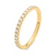 Anillo Alianza de oro amarillo de 18 Kt con diamantes de 0,45 a 1,65 ct