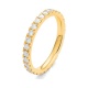 Anillo Alianza de oro amarillo de 18 Kt con diamantes de 0,45 a 1,65 ct