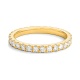 Anillo Alianza de oro amarillo de 18 Kt con diamantes de 0,45 a 1,65 ct