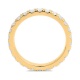 Anillo Alianza de oro amarillo de 18 Kt con diamantes de 0,45 a 1,65 ct