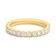 Anillo Alianza de oro amarillo de 18 Kt con diamantes de 0,45 a 1,65 ct