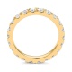 Anillo Alianza de oro amarillo de 18 Kt con diamantes de 0,45 a 1,65 ct