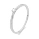 Anillo Solitario de oro blanco de 18 Kt con diamante de 0,05 a 1,00 ct