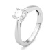 Anillo Solitario de oro blanco de 18 Kt con diamante de 0,05 a 1,00 ct