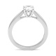 Anillo Solitario de oro blanco de 18 Kt con diamante de 0,05 a 1,00 ct