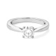 Anillo Solitario de oro blanco de 18 Kt con diamante de 0,05 a 1,00 ct