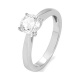 Anillo Solitario de oro blanco de 18 Kt con diamante de 0,05 a 1,00 ct