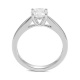 Anillo Solitario de oro blanco de 18 Kt con diamante de 0,05 a 1,00 ct