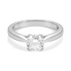 Anillo Solitario de oro blanco de 18 Kt con diamante de 0,05 a 1,00 ct