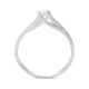 Anillo Solitario de oro blanco de 18 Kt con diamante de 0,10 a 0,73 ct