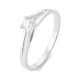 Anillo Solitario de oro blanco de 18 Kt con diamante de 0,10 a 0,73 ct