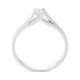 Anillo Solitario de oro blanco de 18 Kt con diamante de 0,10 a 0,73 ct