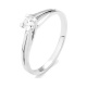 Anillo Solitario de oro blanco de 18 Kt con diamante de 0,10 a 0,73 ct