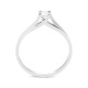 Anillo Solitario de oro blanco de 18 Kt con diamante de 0,10 a 0,73 ct