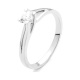 Anillo Solitario de oro blanco de 18 Kt con diamante de 0,10 a 0,73 ct