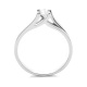 Anillo Solitario de oro blanco de 18 Kt con diamante de 0,10 a 0,73 ct