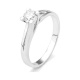 Anillo Solitario de oro blanco de 18 Kt con diamante de 0,10 a 0,73 ct