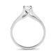 Anillo Solitario de oro blanco de 18 Kt con diamante de 0,10 a 0,73 ct