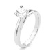 Anillo Solitario de oro blanco de 18 Kt con diamante de 0,10 a 0,73 ct
