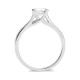 Anillo Solitario de oro blanco de 18 Kt con diamante de 0,10 a 0,73 ct