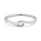 Anillo Solitario de oro blanco de 18 Kt con diamante de 0,05 a 0,73 ct