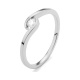 Anillo Solitario de oro blanco de 18 Kt con diamante de 0,05 a 0,73 ct