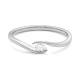 Anillo Solitario de oro blanco de 18 Kt con diamante de 0,05 a 0,73 ct
