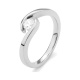 Anillo Solitario de oro blanco de 18 Kt con diamante de 0,05 a 0,73 ct