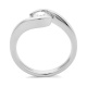 Anillo Solitario de oro blanco de 18 Kt con diamante de 0,05 a 0,73 ct