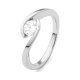 Anillo Solitario de oro blanco de 18 Kt con diamante de 0,05 a 0,73 ct