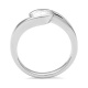 Anillo Solitario de oro blanco de 18 Kt con diamante de 0,05 a 0,73 ct