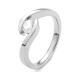 Anillo Solitario de oro blanco de 18 Kt con diamante de 0,05 a 0,73 ct