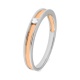 Anillo Solitario de oro de 18 Kt con diamante de 0,05 ct