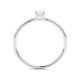 Anillo Solitario de oro blanco de 18 Kt con diamantes de 0,25 a 0,65 ct