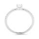 Anillo Solitario de oro blanco de 18 Kt con diamantes de 0,25 a 0,65 ct